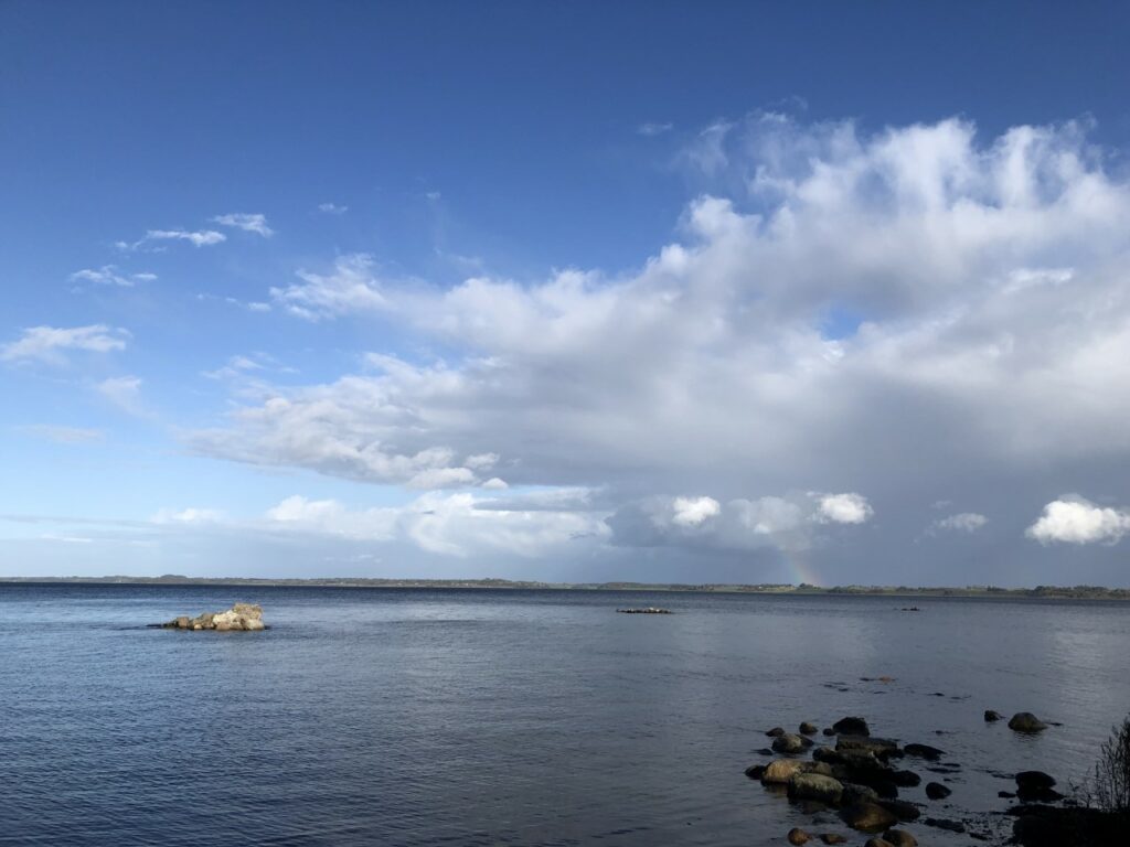 Nice weather over the water in Søminestationen, Denmark